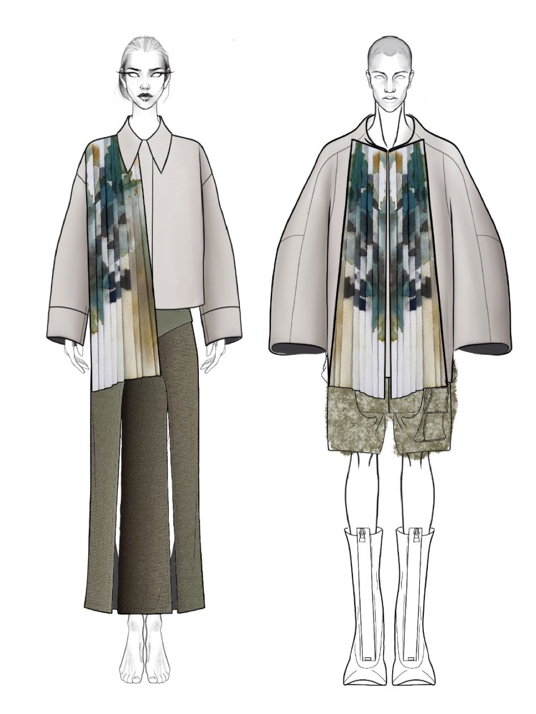 Illustration, front and back